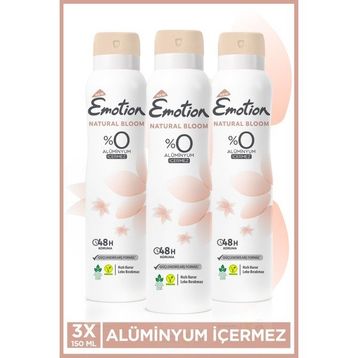 Emotion 3x150 ml Natural Bloom Kadın Deodorant