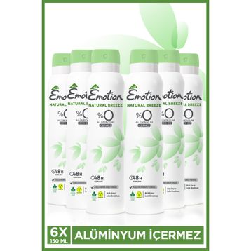 Emotion 6x150 ml Natural Breeze Deodorant