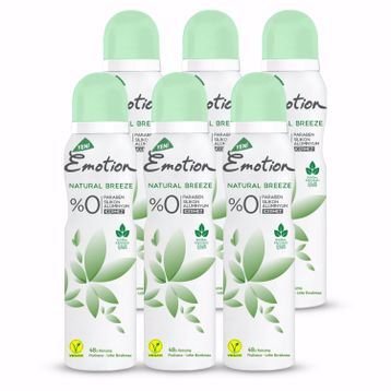 Emotion 6x150 ml Natural Breeze Deodorant