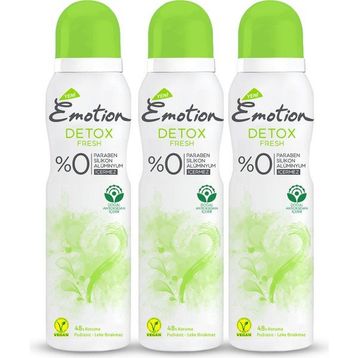 Emotion Detox Fresh 3x150 ML Kadın Deodorant