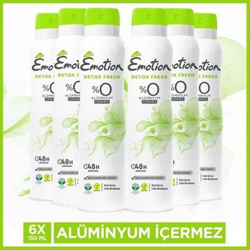 Emotion Detox Fresh 6x150 ML Kadın Deodorant