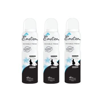 Emotion Invisible Fresh 3x150 ML Kadın Deodorant