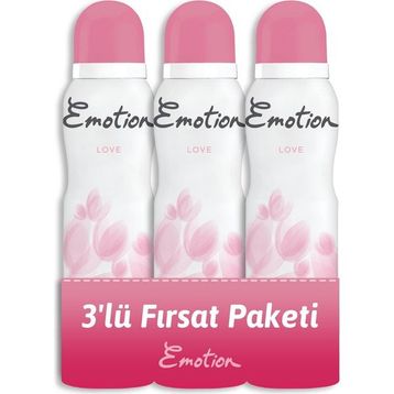 Emotion Love 150 ml x 3 Kadın Deodorant