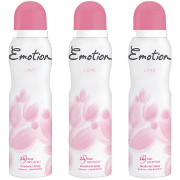 Emotion Love 150 ml x 3 Kadın Deodorant