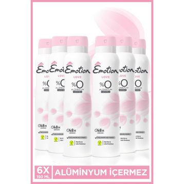 Emotion Love 6x150 ml Kadın Deodorant