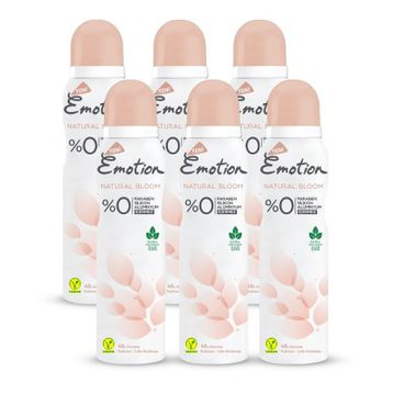 Emotion Natural Bloom Kadın 6x150 ml Deodorant Sprey