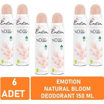 Emotion Natural Bloom Kadın 6x150 ml Deodorant Sprey