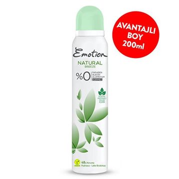 Emotion Natural Breeze 200 ml Kadın Sprey Deodorant