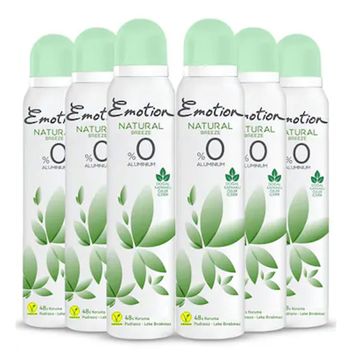 Emotion Natural Breeze 6x200 ml Kadın Sprey Deodorant