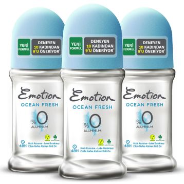 Emotion Ocean Fresh 3x50 ml Kadın Roll-On