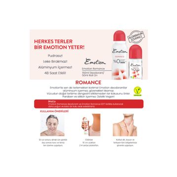 Emotion Romance 4x150 ml Kadın Deodorant