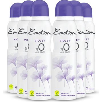 Emotion Violet 150 ML x 6 Adet Kadın Sprey Deodorant