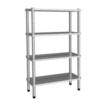 Empero Emp.D.3.36137-18-4-D4 36x137x180 cm Inox 304 Katlı Delikli Raflar