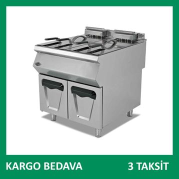 Empero EMP.PLS.7FG020 16+16 lt 80x73x85 cm LPG'li Gazlı Fritöz Dolaplı