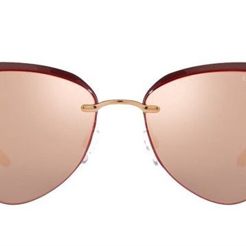 Emporio Armani 2133 30117J 57 Rose Geometrik Çerçeve Unisex Güneş Gözlüğü