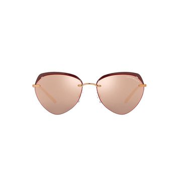 Emporio Armani 2133 30117J 57 Rose Geometrik Çerçeve Unisex Güneş Gözlüğü