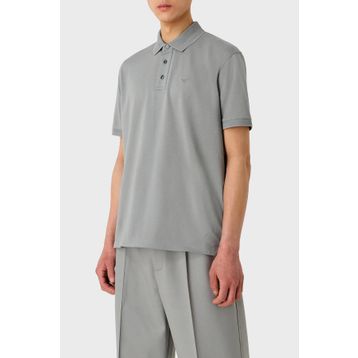 Emporio Armani 3D1FF2 1JTKZ 06G1 Gri Polo Yaka Erkek T-shirt