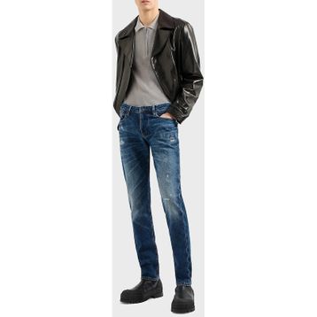 Emporio Armani 3D1J06 1D06Z 0942 Lacivert Erkek Kot Pantolon