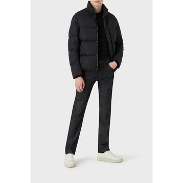 Emporio Armani 8N1BN3-1NHQZ-F046 Siyah Dik Yaka Su Geçirmez Erkek Mont