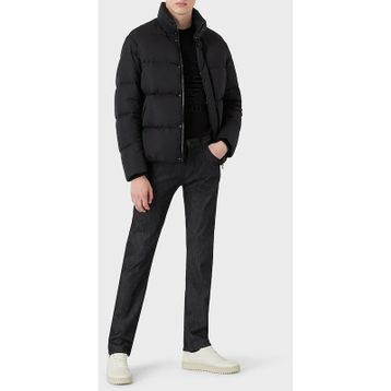 Emporio Armani 8N1BN3-1NHQZ-F046 Siyah Dik Yaka Su Geçirmez Erkek Mont