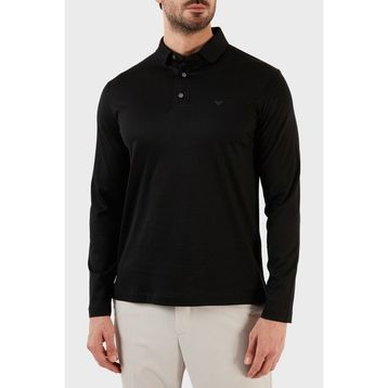 Emporio Armani 8N1F97 1JUVZ 0999 Siyah Erkek Polo T-shirt