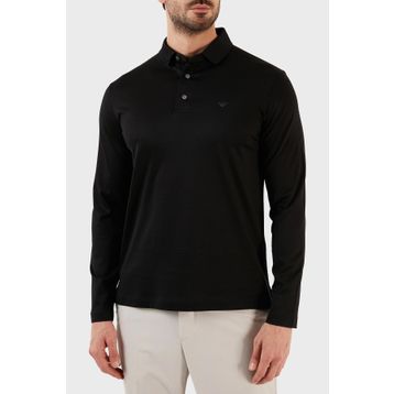 Emporio Armani 8N1F97 1JUVZ 0999 Siyah Erkek Polo T-shirt