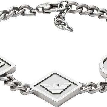 Emporio Armani AJEGS3071-040 Gri Erkek Bileklik