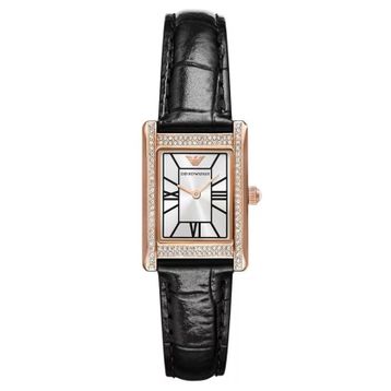 Emporio Armani AR11624 Siyah Deri Kadın Kol Saati
