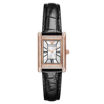 Emporio Armani AR11624 Siyah Deri Kadın Kol Saati