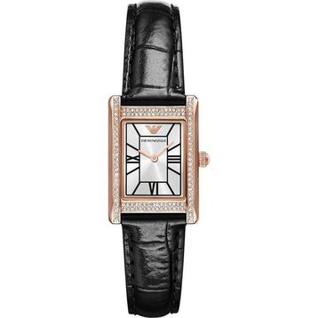 Emporio Armani AR11624 Siyah Deri Kadın Kol Saati