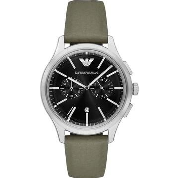 Emporio Armani AR11693 Haki Deri Erkek Kol Saati