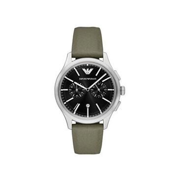 Emporio Armani AR11693 Haki Deri Erkek Kol Saati