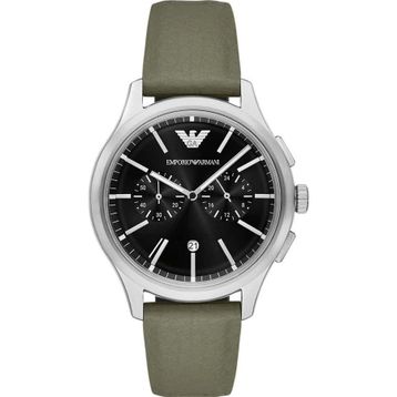 Emporio Armani AR11693 Haki Deri Erkek Kol Saati