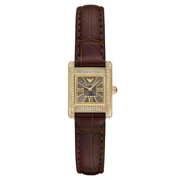 Emporio Armani Ar11705 Kahverengi Deri Kadın Kol Saati