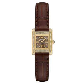 Emporio Armani Ar11705 Kahverengi Deri Kadın Kol Saati