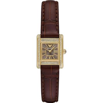 Emporio Armani Ar11705 Kahverengi Deri Kadın Kol Saati
