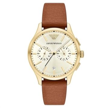 Emporio Armani AR11714 Deri Kahverengi Erkek Kol Saati