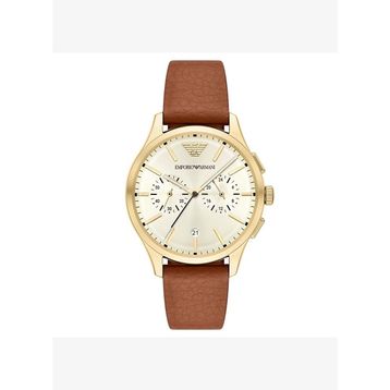 Emporio Armani AR11714 Deri Kahverengi Erkek Kol Saati
