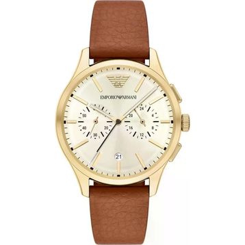 Emporio Armani AR11714 Deri Kahverengi Erkek Kol Saati