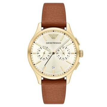 Emporio Armani AR11714 Deri Kahverengi Erkek Kol Saati