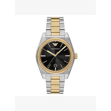 Emporio Armani AR11715 Altın Rengi Metalik Gri Çelik Erkek Kol Saati
