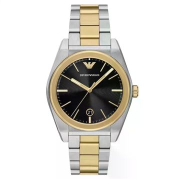Emporio Armani AR11715 Altın Rengi Metalik Gri Çelik Erkek Kol Saati
