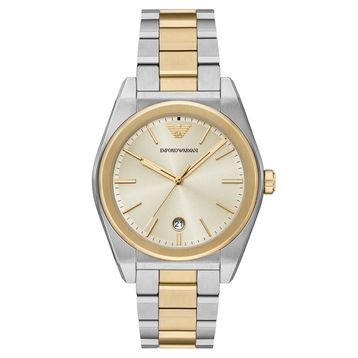 Emporio Armani AR11716 Altın Rengi Metalik Gri Çelik Erkek Kol Saati