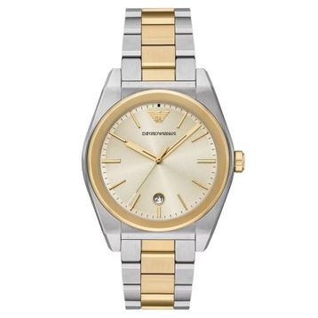 Emporio Armani AR11716 Altın Rengi Metalik Gri Çelik Erkek Kol Saati