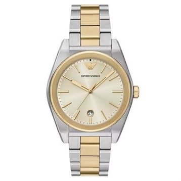 Emporio Armani AR11716 Altın Rengi Metalik Gri Çelik Erkek Kol Saati