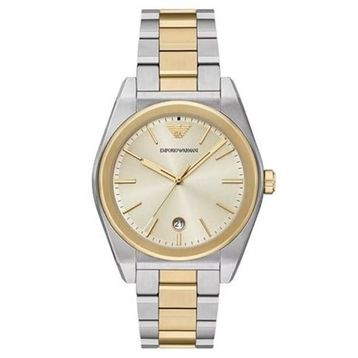 Emporio Armani AR11716 Altın Rengi Metalik Gri Çelik Erkek Kol Saati