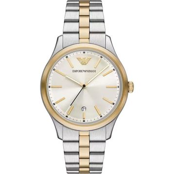 Emporio Armani AR11735 Altın Rengi Metalik Gri Çelik Erkek Kol Saati