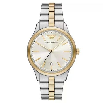 Emporio Armani AR11735 Altın Rengi Metalik Gri Çelik Erkek Kol Saati