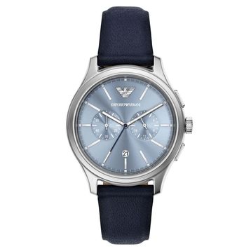 Emporio Armani Ar11747 Lacivert Deri Erkek Kol Saati