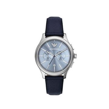 Emporio Armani Ar11747 Lacivert Deri Erkek Kol Saati